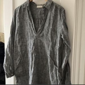 CP Shades Gray/Black Linen Tunic